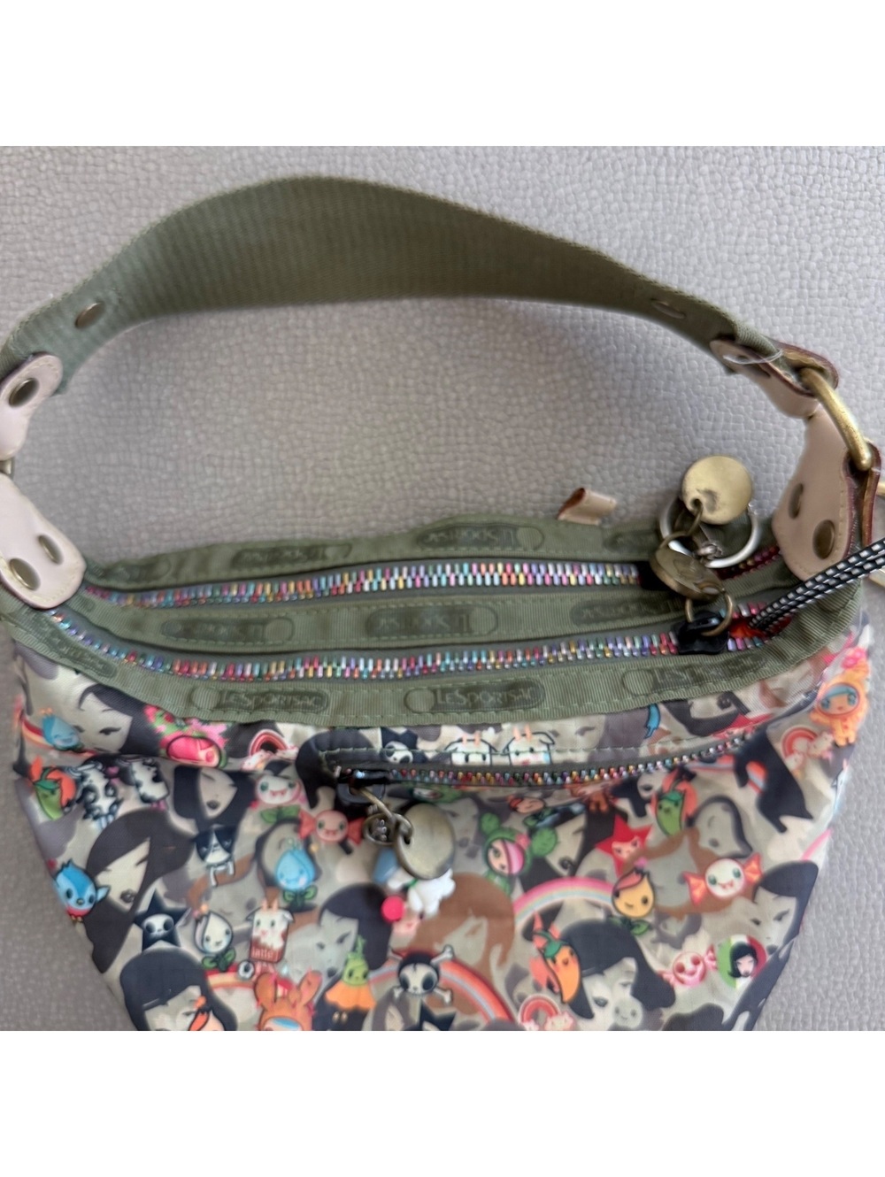 Vintage LeSportsac Tokidoki Printed Mini Shoulder Bag | Charm - Picture 12 of 12